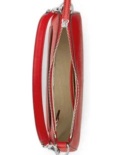 Crosshatch Leather Medium Danni Shoulder Bag