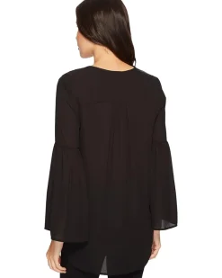 Crossover Bell Sleeve Top