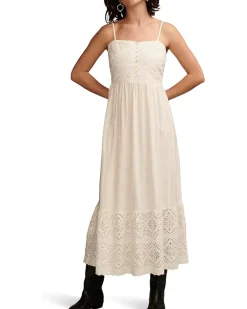 Cutwork Maxi Dress