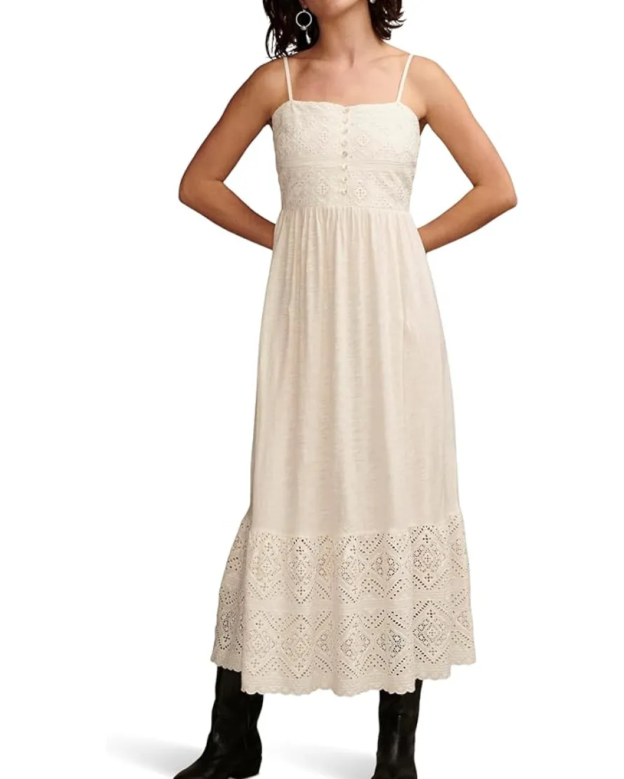 Cutwork Maxi Dress