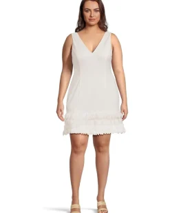 3d Petal Crepe Short Dress