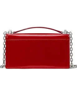 Deco Patent Leather Mini Flap Chain Crossbody
