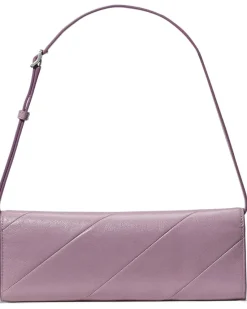 Deco Pieced Glazed Leather Soft Mini Shoulder