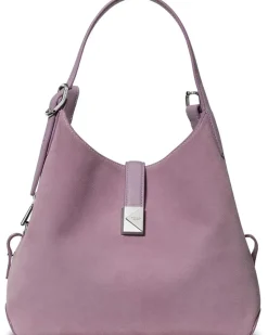 Deco Smooth Leather And Suede Crossbody Tote