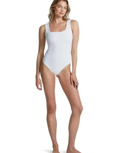 Denim Squareneck Bodysuit