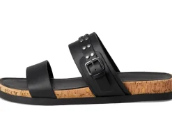 Dineesa Studded Two Band Flat Sandals