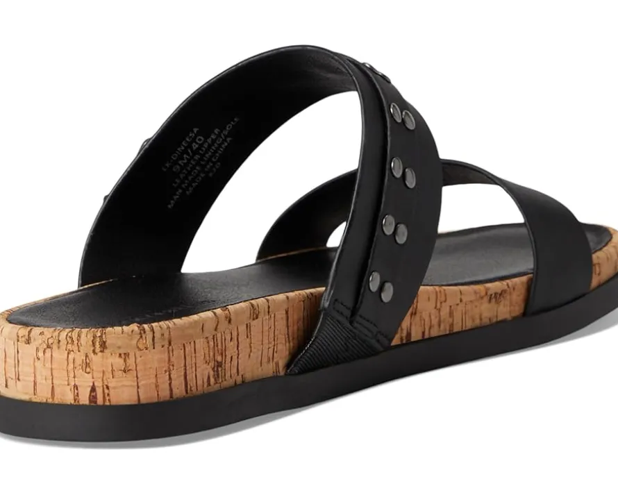 Dineesa Studded Two Band Flat Sandals