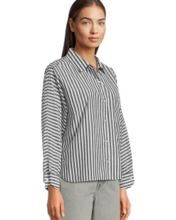 Dolman Sleeve Button-Down Shirt