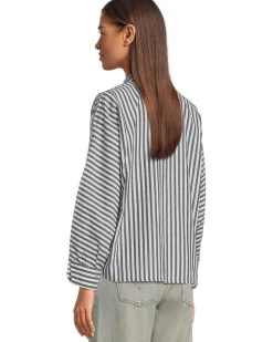 Dolman Sleeve Button-Down Shirt