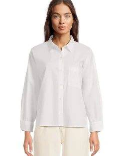 Dolman Sleeve Button-Down Shirt