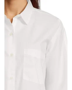 Dolman Sleeve Button-Down Shirt