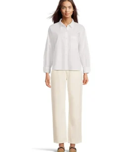 Dolman Sleeve Button-Down Shirt