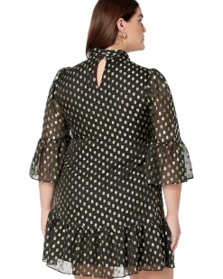 Dot Dress with Bell Sleeves