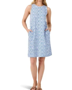 Dotty Ikat Sleeveless Shift Dress