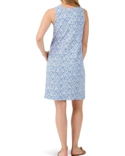 Dotty Ikat Sleeveless Shift Dress