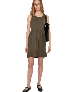 Drop Shirred Waist Tank Dress