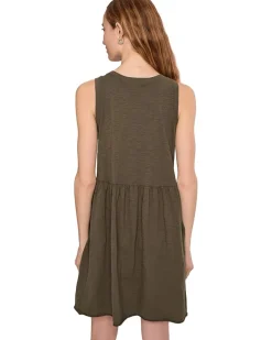 Drop Shirred Waist Tank Dress