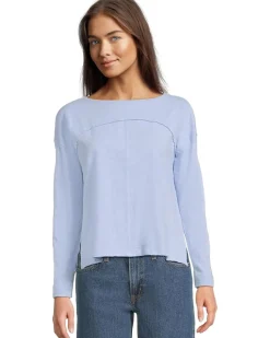 Drop Shoulder Seamed Boatneck