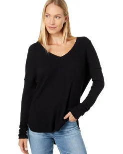 Drop Shoulder V-Neck Tee