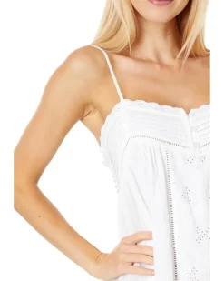 Drop Waist Embroidered Mini Dress