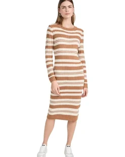 Duo Striped Sweaterdress