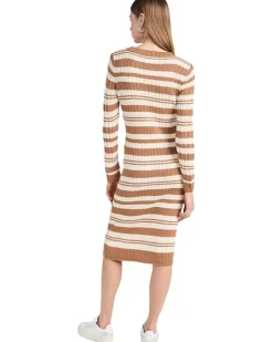 Duo Striped Sweaterdress