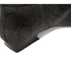 Easy Does It Snake Print Ankle Boots