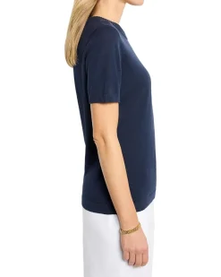 Easy Scoop Neck Pure Cotton Sweater Tee