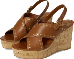 Ellna Cross-band Wedge Sandals