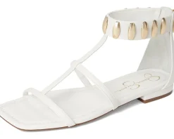 Elusta Studded T-strap Sandals