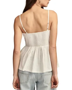 Embroidered Henley Tank