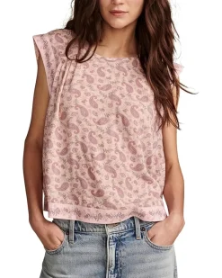 Embroidered High Low Sleevless Blouse