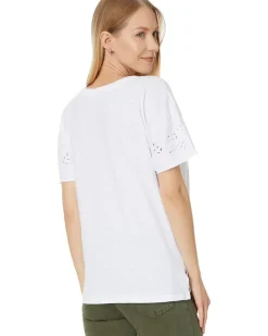 Embroidered Short Sleeve Crew Tee