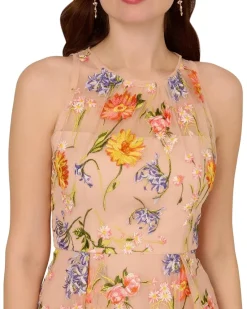 Embroidery Midi Dress