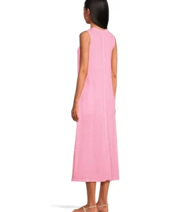 Enzyme Wash, Sleeveless Maxi Dress with Pockets