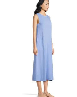 Enzyme Wash, Sleeveless Maxi Dress with Pockets