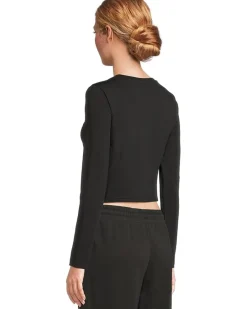 Essentials Cropped Long Sleeve Baby Tee