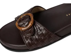 Essex Slide - Embossed Leather