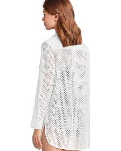 Eyelet Cove Boyfriend Shirt