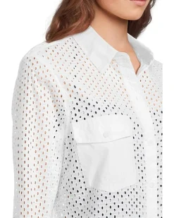 Eyelet Cove Boyfriend Shirt