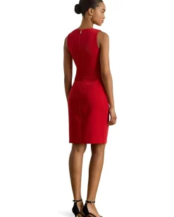 Faille Sleeveless Sheath Dress