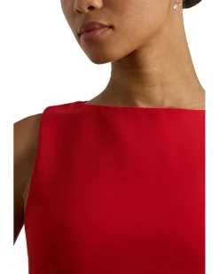 Faille Sleeveless Sheath Dress