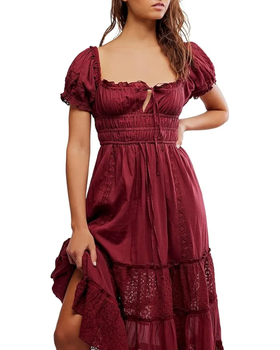 Falling Sun Midi Dress