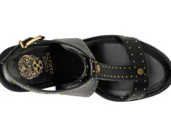 Faunie Studded Cone Heel Sandals