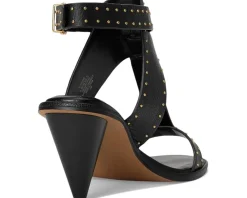 Faunie Studded Cone Heel Sandals