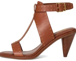 Faunie Studded Cone Heel Sandals