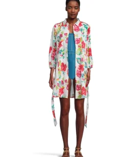 Fiesta Floral Shirt Dress