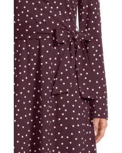 Fit & Flare Faux Wrap Dress