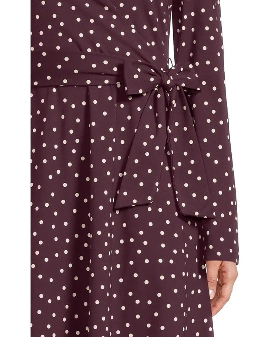 Fit & Flare Faux Wrap Dress