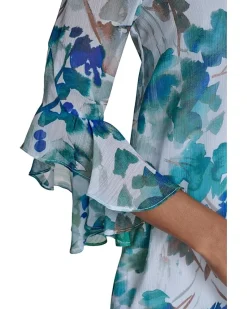 Floral Chiffon Shift Dress